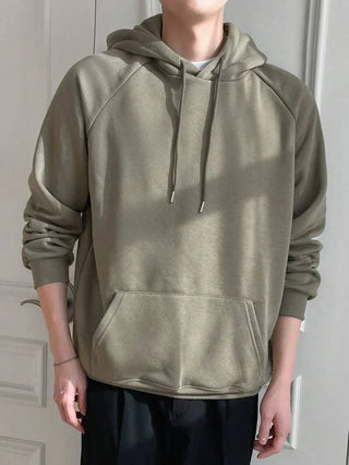 Admire - Groene Mannen Kangaroo Pocket Hoodie