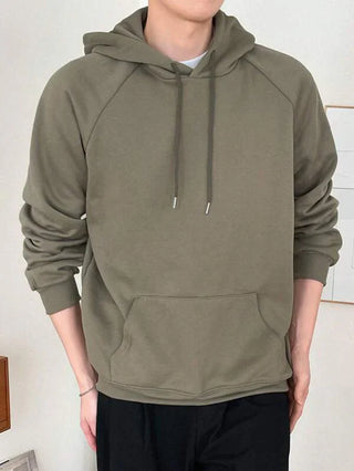 Admire - Groene Mannen Kangaroo Pocket Hoodie