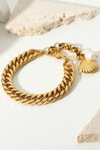 18K Goud Vergulde Schakelarmband - Accessoires en Sieraden - Bayu