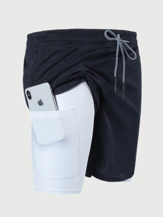 Ademende 2 - in - 1 Sport Shorts met Binnenvoering - Bayu