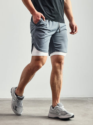 Ademende 2 - in - 1 Sport Shorts met Binnenvoering - Bayu