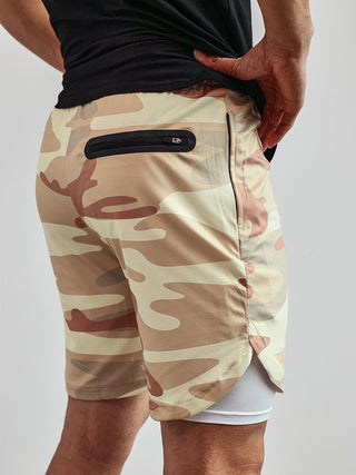 Ademende 2 - in - 1 Sport Shorts met Binnenvoering - Bayu