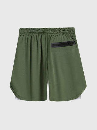 Ademende 2 - in - 1 Sport Shorts met Binnenvoering - Bayu