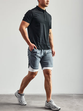 Ademende 2 - in - 1 Sport Shorts met Binnenvoering - Bayu