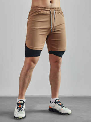 Ademende 2 - in - 1 Sport Shorts met Binnenvoering - Bayu