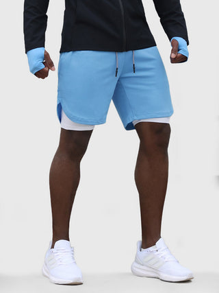 Ademende 2 - in - 1 Sport Shorts met Binnenvoering - Bayu