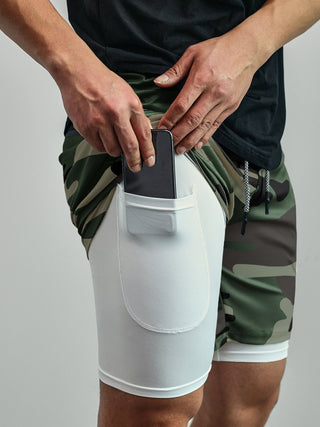 Ademende 2 - in - 1 Sport Shorts met Binnenvoering - Bayu