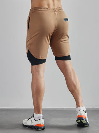 Ademende 2 - in - 1 Sport Shorts met Binnenvoering - Bayu