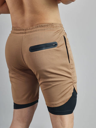 Ademende 2 - in - 1 Sport Shorts met Binnenvoering - Bayu