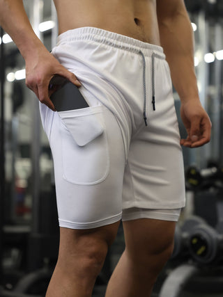 Ademende 2 - in - 1 Sport Shorts met Binnenvoering - Bayu