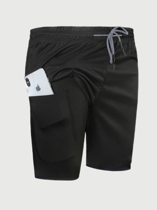 Ademende 2 - in - 1 Sport Shorts met Binnenvoering - Bayu