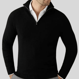 Admire - Stijlvolle & Comfortabele Half - Zip Trui voor Mannen - Montique - Stijlvolle & Comfortabele Half - Zip Trui voor Mannen - Bayu