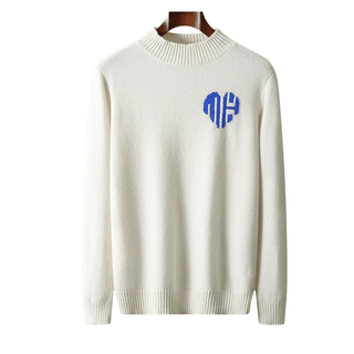 Avaion - Minimalistische Sweater met Geborduurd Hartdetail - Sweater - Bayu