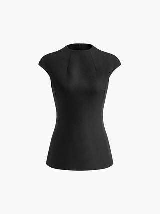 Bersh - Minimalistische Piping Corset Zipper Blouse - Blouses - Bayu