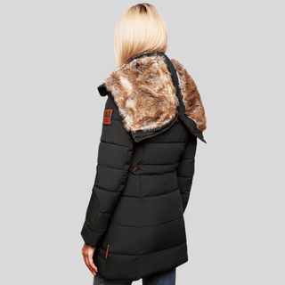 Bersh - Winterjas Dames met Imitatiebont Voering - Montiqeu - Luxe Winterjas Dames Met Imitatiebont Voering - Bayu