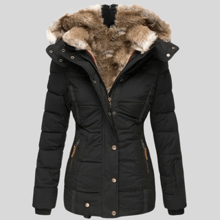 Bersh - Winterjas Dames met Imitatiebont Voering - Montiqeu - Luxe Winterjas Dames Met Imitatiebont Voering - Bayu