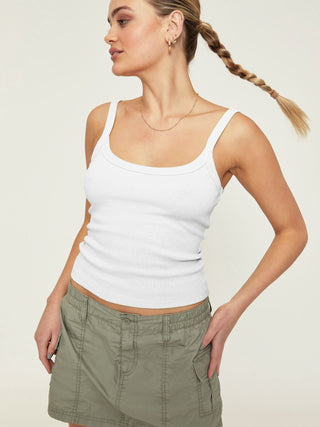 Blauwe Gebreide Mouwloze Crop Top voor Dames - Bayu