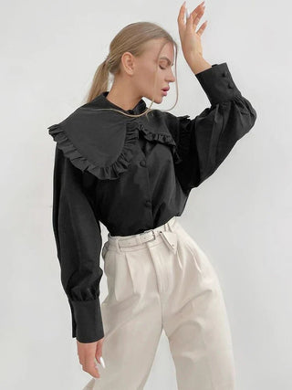 Blouse Met Ruches - Blouse - Bayu