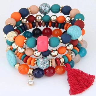 Bohemian Charm Kralen Wrap Armbanden - Bayu