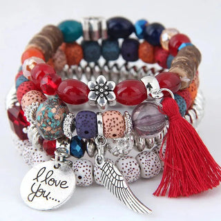 Bohemian Charm Kralen Wrap Armbanden - Bayu