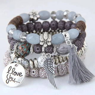 Bohemian Charm Kralen Wrap Armbanden - Bayu