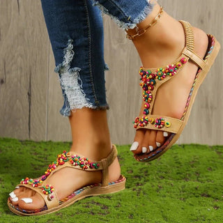 BOHO Flowers Zomer Open Toe Sandalen - Bayu