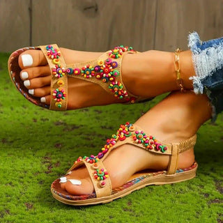 BOHO Flowers Zomer Open Toe Sandalen - Bayu