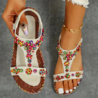 BOHO Flowers Zomer Open Toe Sandalen - Bayu