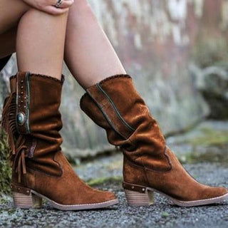 Boho halflange Laarzen met Franjes - Boots - Bayu