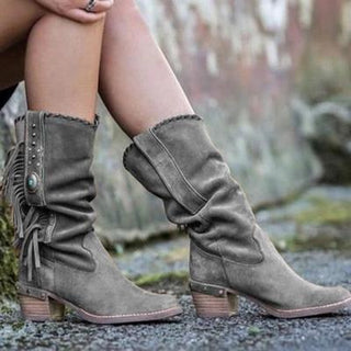 Boho halflange Laarzen met Franjes - Boots - Bayu