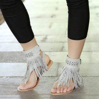 Boho Sandalen met Franjes - Sandals - Bayu