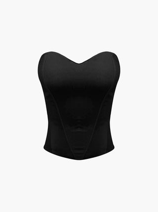 Bustier met Rits en Cup Details - Tank Tops & Camis - Bayu