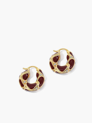 Chunky Gouden Frame Creolen - Earrings - Bayu