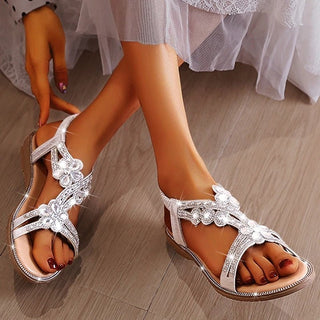 Eden | Luxe Designer Sandalen met Strass - Schoenen Dames - Bayu