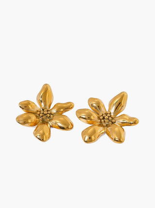 Elegante Irreguliere Bloem Oorbellen Details - Earrings - Bayu