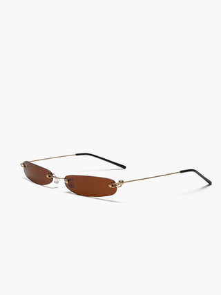 Ellyra - Retro Rimless Zonnebril voor een Tijdloze Look - accessories - Bayu