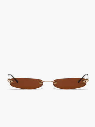 Ellyra - Retro Rimless Zonnebril voor een Tijdloze Look - accessories - Bayu