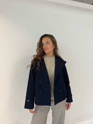 Ethos - Korte Trenchcoat Voor Dames - Jassen/Blazers - Bayu