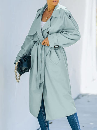 Eulària - Trenchcoat met Dubbele Rij Knopen - Trenchcoat - Bayu