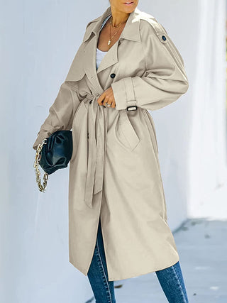 Eulària - Trenchcoat met Dubbele Rij Knopen - Trenchcoat - Bayu