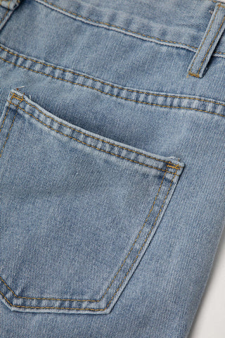 Frayed High Waist Jeans - Jeans - Bayu