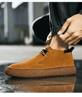 Helios - Stijlvolle Suède Leren Sneakers - Bayu