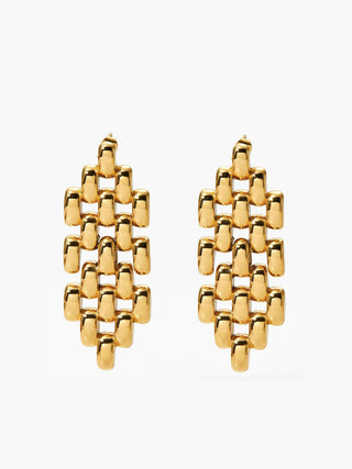 Hollow Beaded Chain Oorbellen - Earrings - Bayu