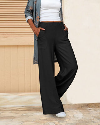 Inspire - Pantalon Effen Hoge Taille - Bayu