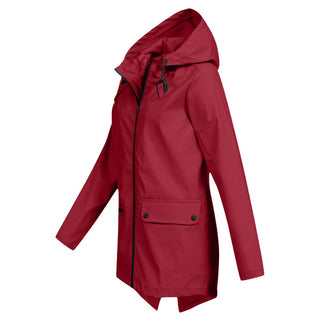 Lange Regenjas met Capuchon voor Dames - Jacket & Coats - Bayu