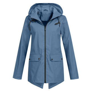 Lange Regenjas met Capuchon voor Dames - Jacket & Coats - Bayu