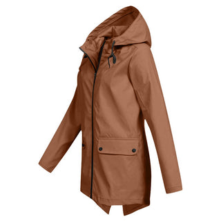 Lange Regenjas met Capuchon voor Dames - Jacket & Coats - Bayu