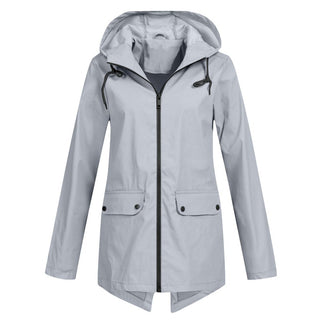 Lange Regenjas met Capuchon voor Dames - Jacket & Coats - Bayu