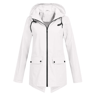 Lange Regenjas met Capuchon voor Dames - Jacket & Coats - Bayu