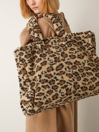 Luipaardprint Fuzzy Schoudertas - Bag - Bayu